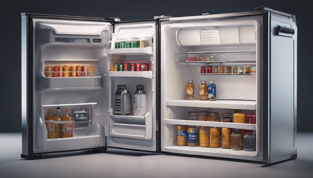 accessing refrigerator interior components